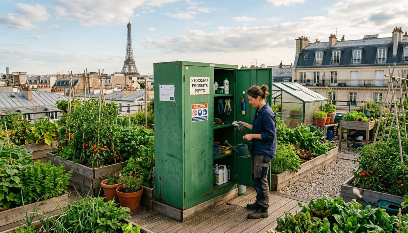 Divers - Armoire phytosanitaire : le maillon discret de l’agriculture urbaine à Paris